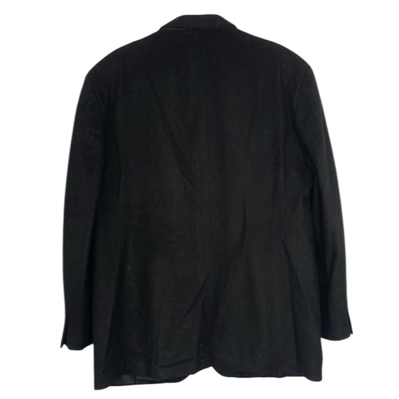 Arnold Brant 100% Cashmere Blazer Jacket Sport Coat 46R Black Classic Preppy - Picture 7 of 15